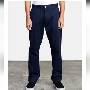 RVCA Week-end Stretch Chino Pant - Navy Marine Size 31